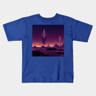 Interplanetary Spaceport Kids T-Shirt